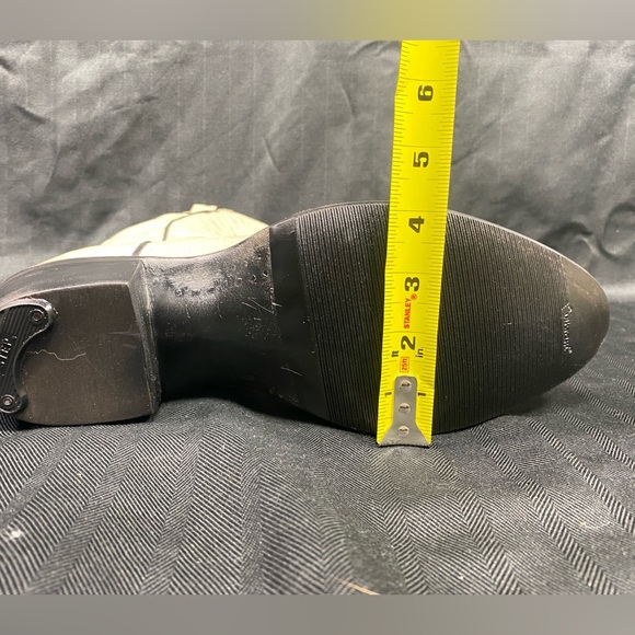 VTG Rios Of Mercedes Off White Full Quill Ostrich Cap Toe Anti Slip Vibram Soles - Picture 15 of 15